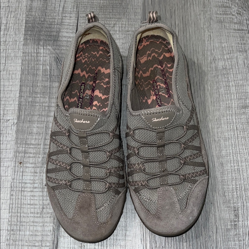 Skechers Women’s Gray Slip-On Sneakers